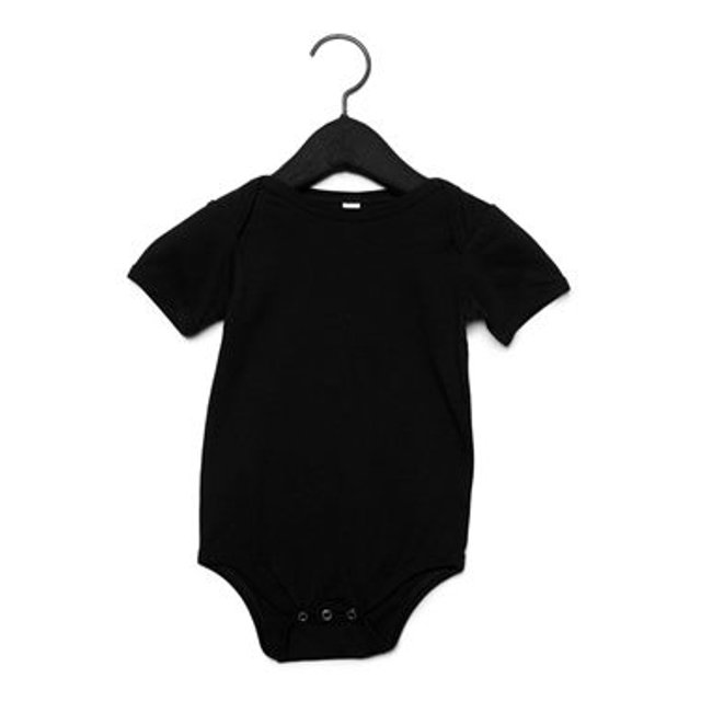 Bella Canvas Cache-Couche en Jersey pour Bébé, 6-12, Noir