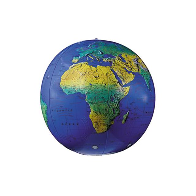 Replogle Globes RE-15601 Globe Topographique Gonflable 12 Po
