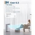 thumbnail image 4 of YUSAZENS 2-Pack 8000BTU Portable Air Conditioner, 8K Mobile Cooling Unit with White Body, White Top and Black Control Panel, ABS Compact Room AC, 4 of 5