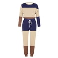 thumbnail image 4 of Birdeem Womens Fashionable Loose Printed Long Sleeved Round Neck Drawstring Casual Set, 4 of 5
