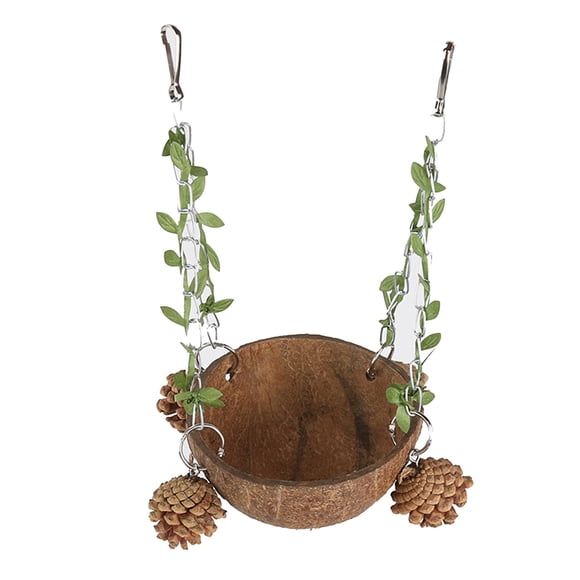 Xuanheng Coconut Bird Nest Nest Bed Bird Cage Nest for Canary Finch Hamster Parakeets without shredde