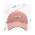 thumbnail image 2 of GDREDA Beach Hat Men's Retro Wide Hat Letter Embroidered Shade Personality FashionDuck Cap Baseball Cap，Grey, 2 of 2
