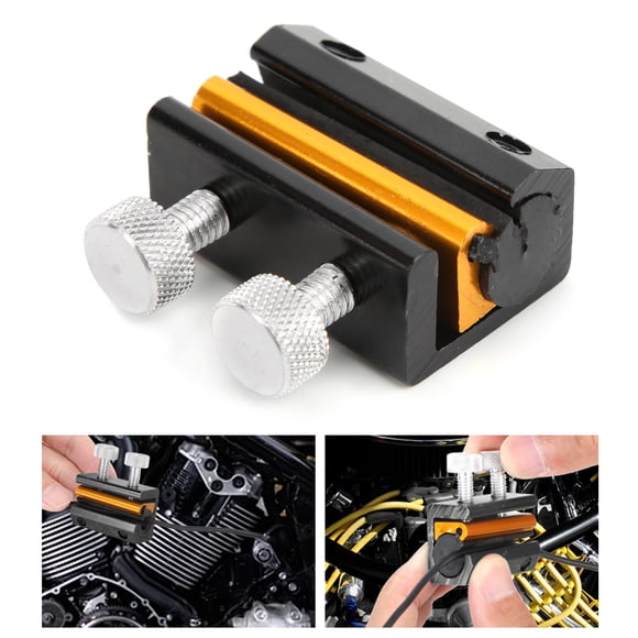 Aramox Lubrication Tool Fit For ATV, Motorcycle Dual Cable Oiler Luber Lubricator Tool Aluminium Rubber Modification