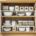 thumbnail image 3 of Organisateur d'Armoire de Cuisine Ajustable, Tablette Extensible pour Assiettes, Bols et Rangement de Garde-Manger, 3 of 9