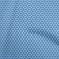 thumbnail image 1 of oneOone Polyester Spandex Medium Blue Fabric Quatrefoil Craft Projects Decor Fabric Printed By The Yard 56 Inch Wide, 1 of 4