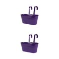 thumbnail image 2 of Goriertaly Practical And Durable Detachable For Balcony Planters Railing Hanging Multipurpose Fence Planters Purple 2Set, 2 of 6