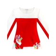 thumbnail image 4 of Robe Fille Rouge Bas de Noël Xmas Cannes de Bonbon Nouvel An 5 Ans, 4 of 8