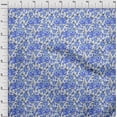 thumbnail image 4 of oneOone Cotton Poplin Blue Fabric Florals Sewing Craft Projects Fabric Prints By Yard 42 Inch Wide, 4 of 4