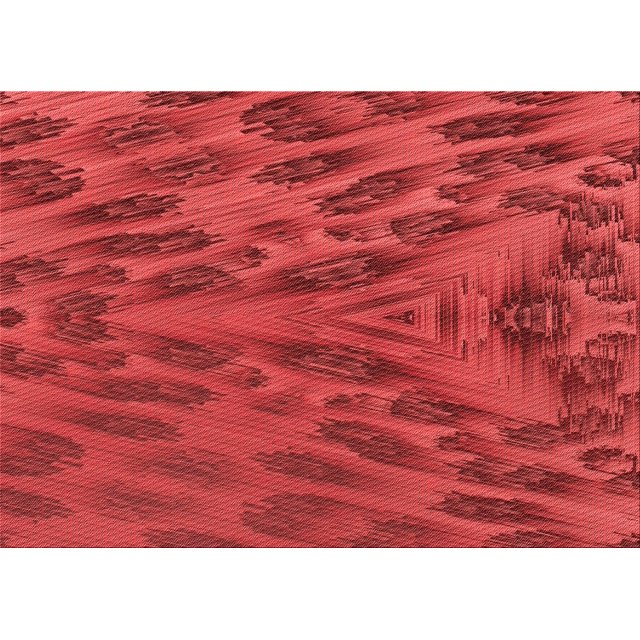 Ahgly Company Tapis d'Intérieur Rectangulaires Transitionnels Rouges Lavables à la Machine, 5 Pieds x 7 Pieds