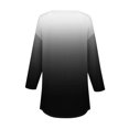 thumbnail image 5 of SwiftWear T-Shirts pour Femmes Mode Tendance Col Rond Manches Mi-Longues T-Shirt Couleur Dégradée Décontracté Ample Hauts Basiques, 5 of 5