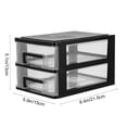 thumbnail image 2 of HAMPPLIES Black Plastic Storage Cabinet with Multi Layer Drawer for Office and Study Room Organization, 2 of 8