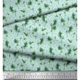 thumbnail image 3 of Soimoi Velvet Fabric Leaf Leaves Printed Fabric 1 Yard 58 Inch Wide, 3 of 3