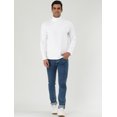 thumbnail image 3 of INSPIRE CHIC Men's Pullover Turtle Neck Long Sleeves Stretchy Slim Fit Tops, 3 of 6