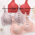 thumbnail image 2 of Bocqde Women's Plus Size Bra Embroidery Comfortable Breathable No Underwire Push Up Bra Full Coverage Soft Support Bralettes, 2 of 6