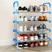 TopLLC Shoe Rack, Shoe Rack Organizer Shoe Rack-multi-layer- Economical Entrance Assembly-multifunctional Plastic-4-layer Storage-wrought Iron Dormitory Storage Rack shoe rack