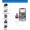 thumbnail image 4 of Apple Lightning to SD and TF Dual Slot Card Reader for iPhone/iPad, 2 in 1 Micro SD TF Memory Card Adapter, SD Card Reader, Plug and Play, 4 of 5