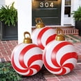 thumbnail image 1 of REZUOFI 4 Pcs Christmas Inflatable Decorations Outdoor PVC Ball with Pump for Yard Porch Holiday Decor Weather-Resistant Festive 60CM, 1 of 9