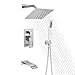thumbnail image 3 of SUMERAIN Brushed Nickel Pressure Balanced Shower System with Waterfall Tub Spout, Tub Shower Faucet, 3 of 4
