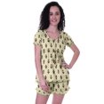 thumbnail image 1 of Moomaya Pyjama en Coton pour Femmes, Ensemble de Nuit 2 Pcs avec Shorts, Ensembles de Pyjama avec Shorts, 1 of 7