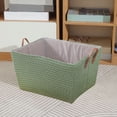 thumbnail image 4 of Jubipavy Clothing Storage Containers Laundry Basket Foldable Laundry Basket Dirty Laundry Basket Protective Sisal Rope Handle For College Dorms Bathroom Bedroom Laundry Hamper, 4 of 6
