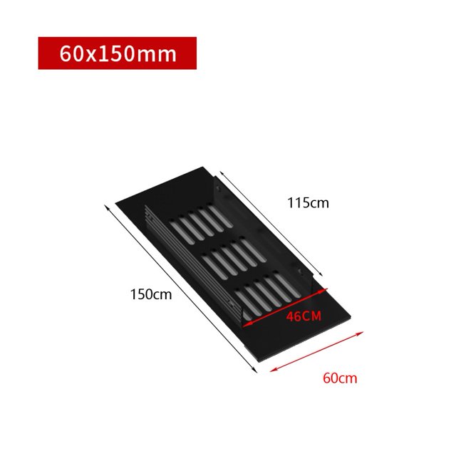 Armoire Rectangulaire en Aluminium de 60 Mm Grille de Ventilation