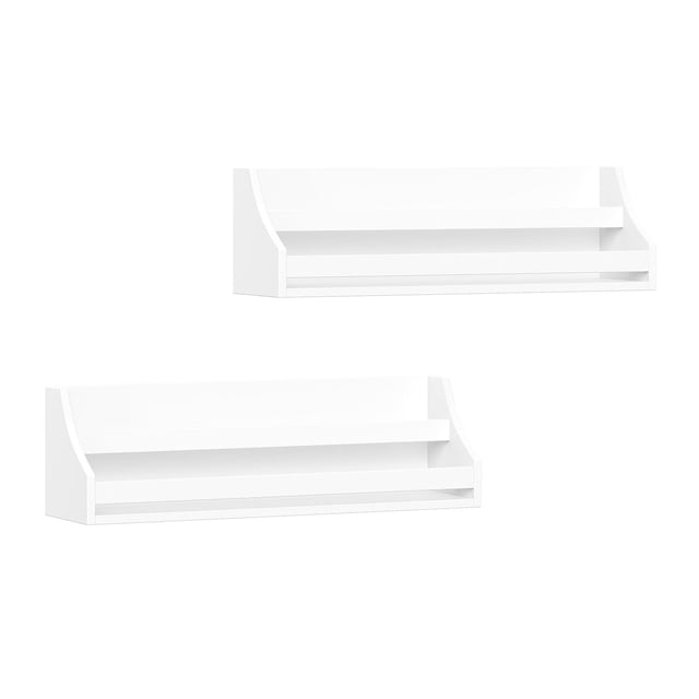 Bibliothèque murale pour enfants — Blanc (2 pièces)