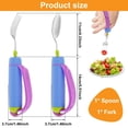 thumbnail image 3 of Jokapy Adaptable Utensils With Non Sliding Handle And Adjustable Silicone Strap 360° Rotatable Adaptive Utensils Easy Grip Adaptive Spoon And Fork For Disability Xiangbaoshang, 3 of 4