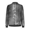 thumbnail image 4 of EQWLJWE Liquidation d'Économies d'Été! Veste Bomber de Baseball Zippée à Poches Imprimées Décontractée pour Femmes, Manteau, 4 of 5
