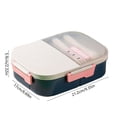 thumbnail image 3 of Boîte Bento / Contenant à Lunch Étanche de 1250 ml pour Adultes et Enfants / Boîte de Préparation de Repas à Compartiments Multiples / Rangement Alimentaire Compatible Micro-Ondes / Boîte à Lunch en Plastique pour le Travail, l'École Ou un Pique-Nique, 3 of 6