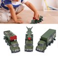 thumbnail image 4 of Alloy Metal Army Toys Model, Fall Resisting Diecast Military Toy Vehicles  For Gift Pull Back Military Car Set, 4 of 8
