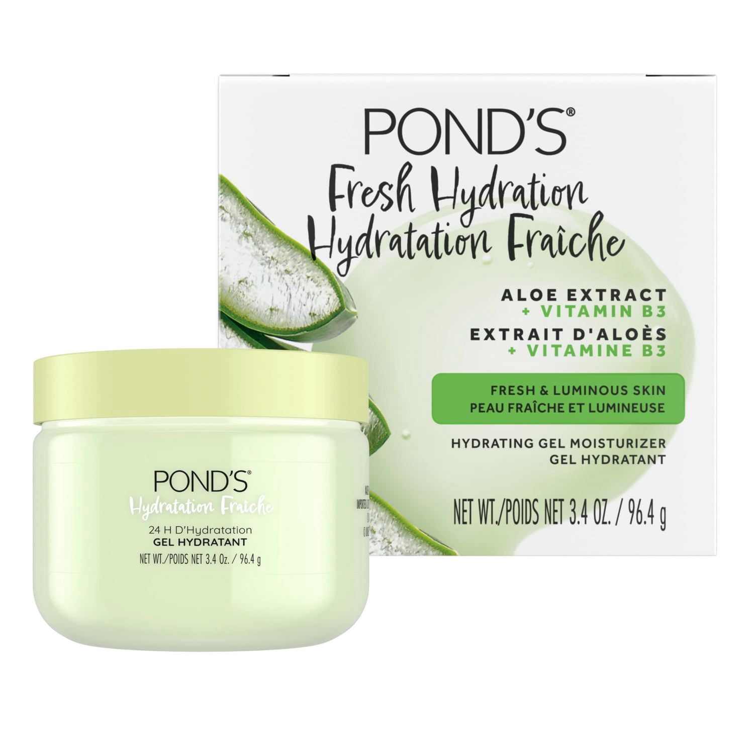 POND’S Aloe Extract & Vitamin B3 Gel Face Moisturizer For Fresh and Luminous Skin