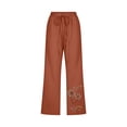 thumbnail image 3 of Pantalons Larges pour Femmes Mode Pantalons Décontractés Imprimés Élastiques Amples Pantalons Droits Larges avec Poche Pantalons Larges pour Femmes Pantalons Droits pour Femmes, 3 of 5