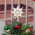 thumbnail image 3 of Holiday Time Clear Christmas Tree Topper, Silver-Trim Star, 8", 3 of 3