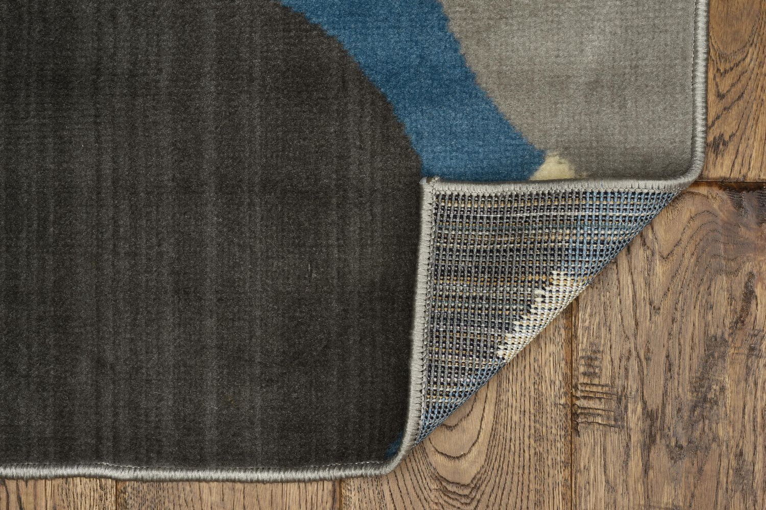 Tapis Capri Jasper bleu & gris de 6 pi 5 po x 9 pi 3 po