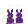 thumbnail image 1 of Creative Easter Leather Earrings Colorful Eggs Party Rabbit Happy Easter Day Decor Bunny Ester Parti Girls Gifts, Style 23, 1 of 3