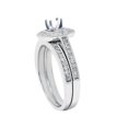thumbnail image 3 of 3/4ct Diamond Halo Ring Set 14K White Gold, 3 of 3
