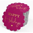 thumbnail image 4 of Inkdotpot Gold Foil Paper Hang Tags Happy Holiday Favor Tags 50 Piece, 4 of 6