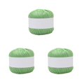 thumbnail image 3 of bedienty Knitting Thread Cotton Crochet Yarn Embroidery Clothes Sweater Weave Line DIY fruit green 3Set, 3 of 6