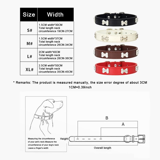 mmirethe Stylish PU Cat Collar With Durable And Adjustable Buckles Comfortable Wear Dogs Collars black 1.5*37cm 5Set