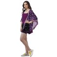 thumbnail image 3 of Moomaya Open Front Printed Shrug Printed Kimono Sleeve Beach Cover Up For Women, 3 of 5