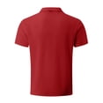 thumbnail image 3 of Pisexur Mens Ribbed Dress Shirts 2024 Short Sleeve Relaxed Fit Golf Shirt Tops Summer Solid Color Collar Button Down Blouses Casual Work Out Shirts for Mens Trendy, 3 of 3