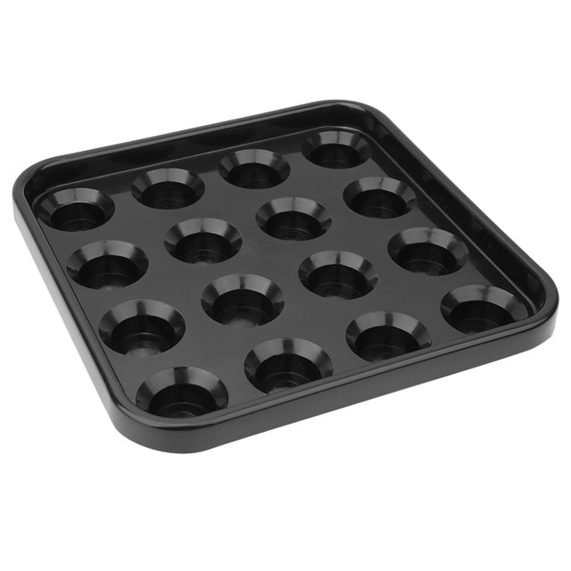 Billiard Ball Storage Tray Billiard Accessory Billiard Ball Storage Tray Holds 16 Balls Pool Accessory For Billiards Parlor Black