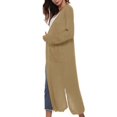 thumbnail image 3 of Women‘s Loose Long Sleeve Open Front Breathable Cardigan Sweater with Pocket, 3 of 3