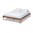 thumbnail image 1 of Baxton Studio Romy King Size Ash Brown Finished Wood Bed Frame, 1 of 9