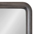 thumbnail image 3 of Kate and Laurel Pao Modern Rounded Rectangular Wall Mirror, 17 x 32, Gray, Decorative Industrial Tall Wood Mirror with Radius Corners for Vertical or Horizontal Display, 3 of 8