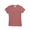 thumbnail image 4 of Hanes Womens ComfortWash V-Neck Tee, L, Coral Craze, 4 of 4