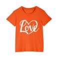 thumbnail image 2 of RXIRUCGD T-shirt Imprimé Halloween pour Enfants Garçons Filles Mode Mignon Col Rond Manches Courtes (Orange, Taille: 3 Ans), 2 of 4