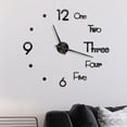 thumbnail image 1 of Dvkptbk Clock Frameless DIY Wall Mute Clock Mirror Sticker Home Office Decor Home Decor, 1 of 4