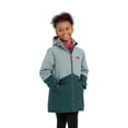 thumbnail image 2 of Trespass Kids Waterproof Jacket Oleta - Raincoat For Kids with Removable Hood, Windproof Padded Jacket with Taped Seams, Two Tone Girls Rain Coat with Pockets, 2 of 7