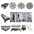 thumbnail image 2 of Amdohai Nappe d'Halloween Ronde en Dentelle Toile d'Araignée Toile d'Araignée 30 Pouces, 2 of 5